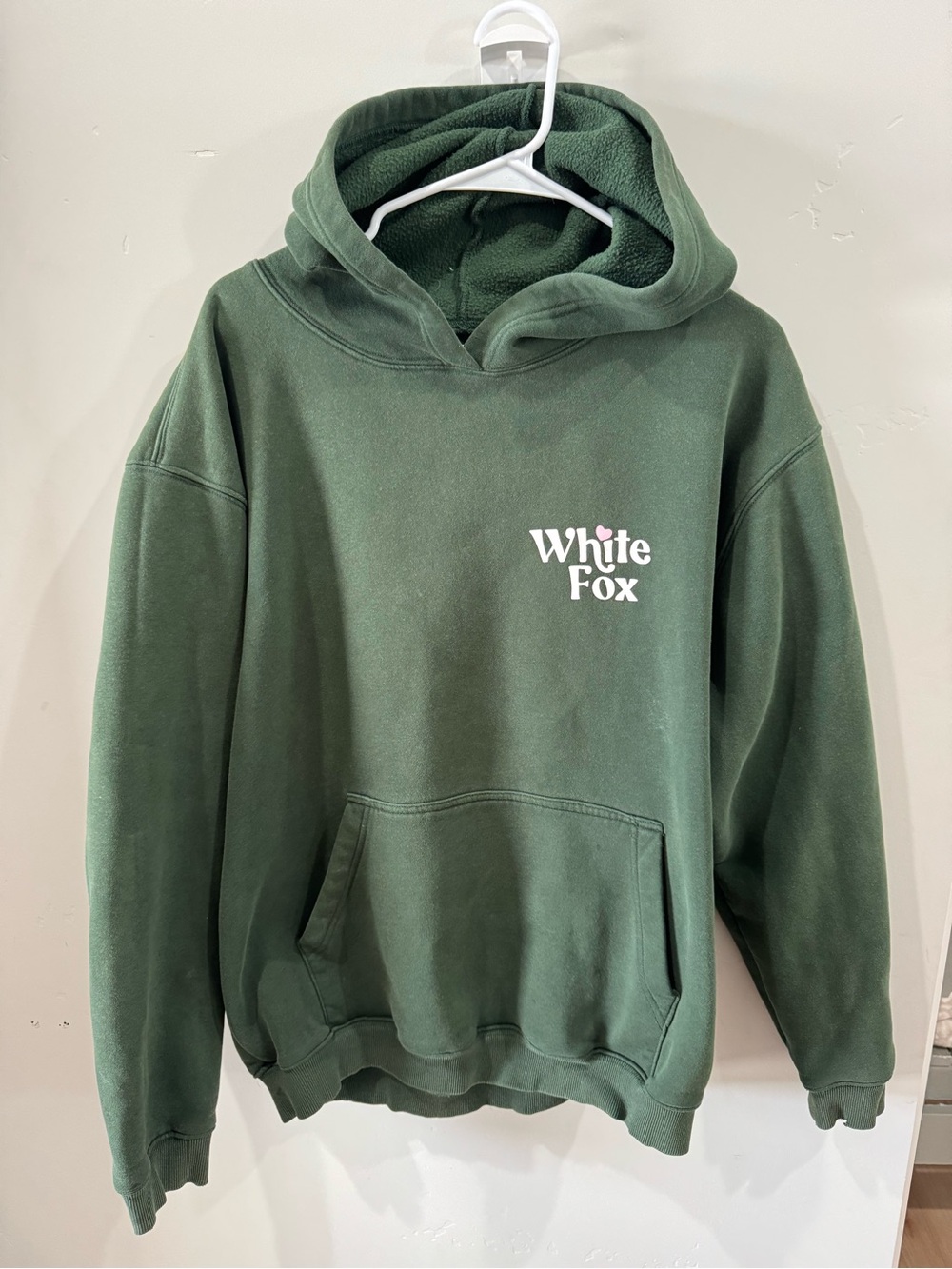 White Fox Boutique Forest Green Pullover Hoodie well loved size xxl